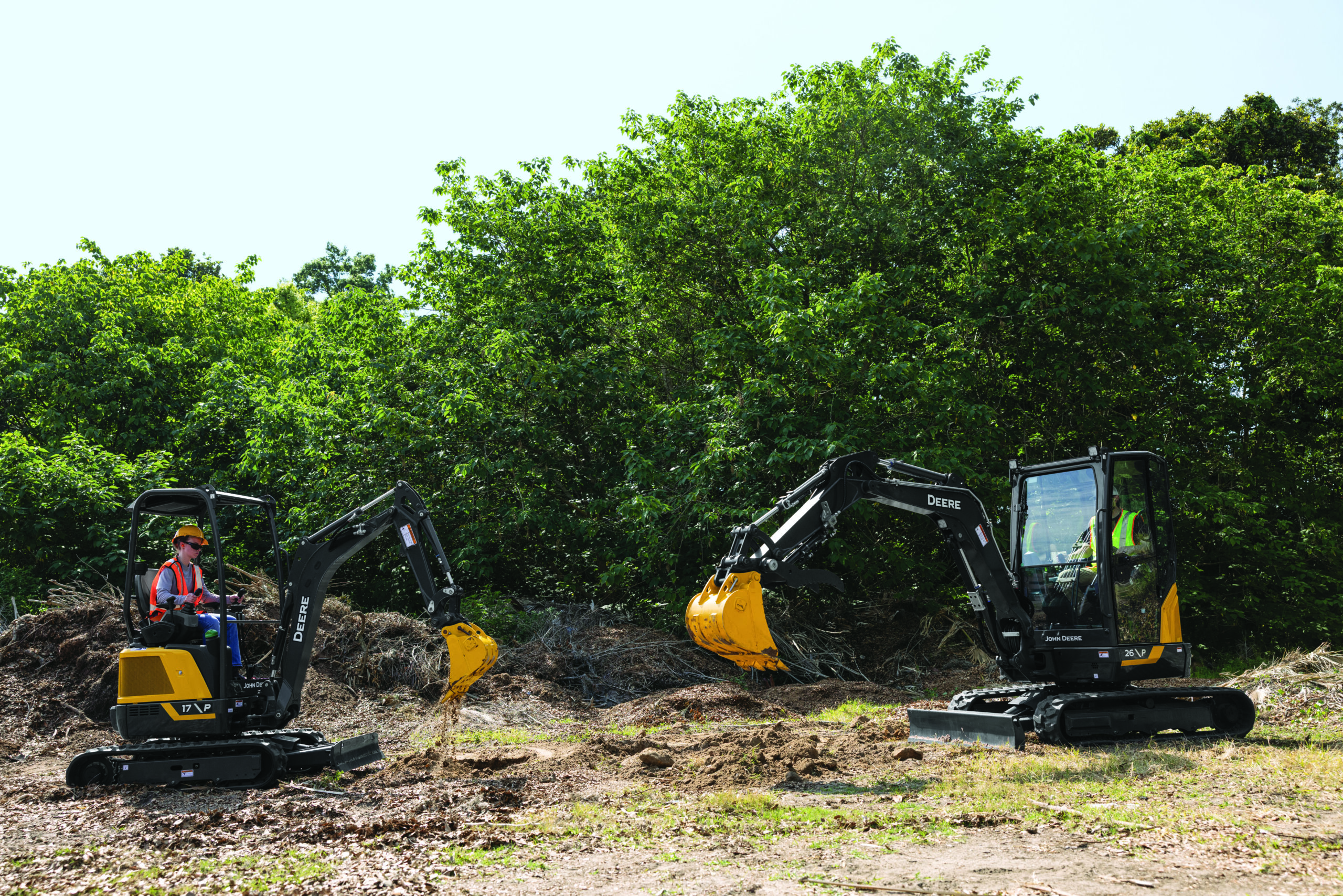John Deere compact excavators