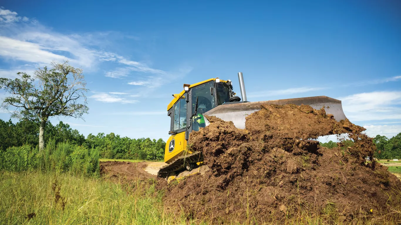 New JOHN DEERE 450 P-Tier Dozer at Papé Machinery Construction & Forestry Handling