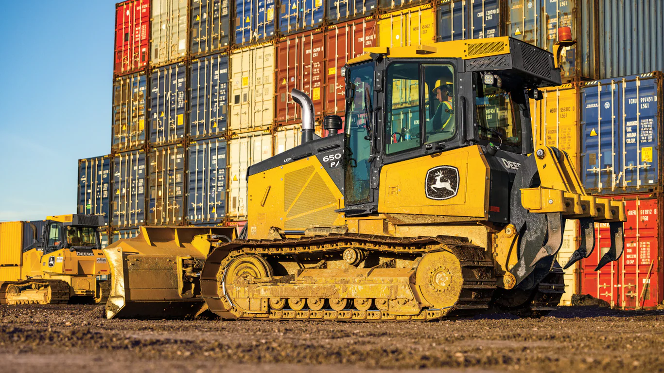 New JOHN DEERE 650 P-Tier Dozer at Papé Machinery Construction & Forestry Handling