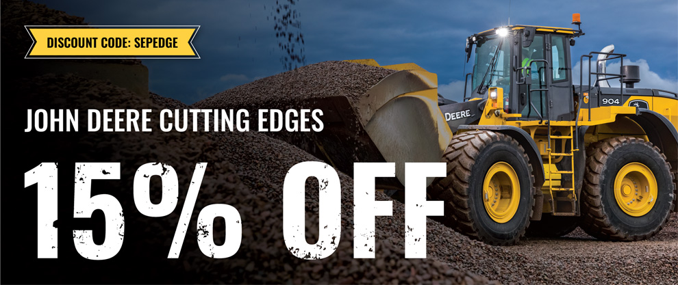 Get 15% off John Deere Cutting Edges