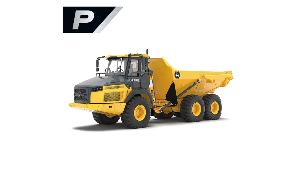New JOHN DEERE 310 P-Tier Articulated Dump Truck at Papé Machinery Construction & Forestry Handling