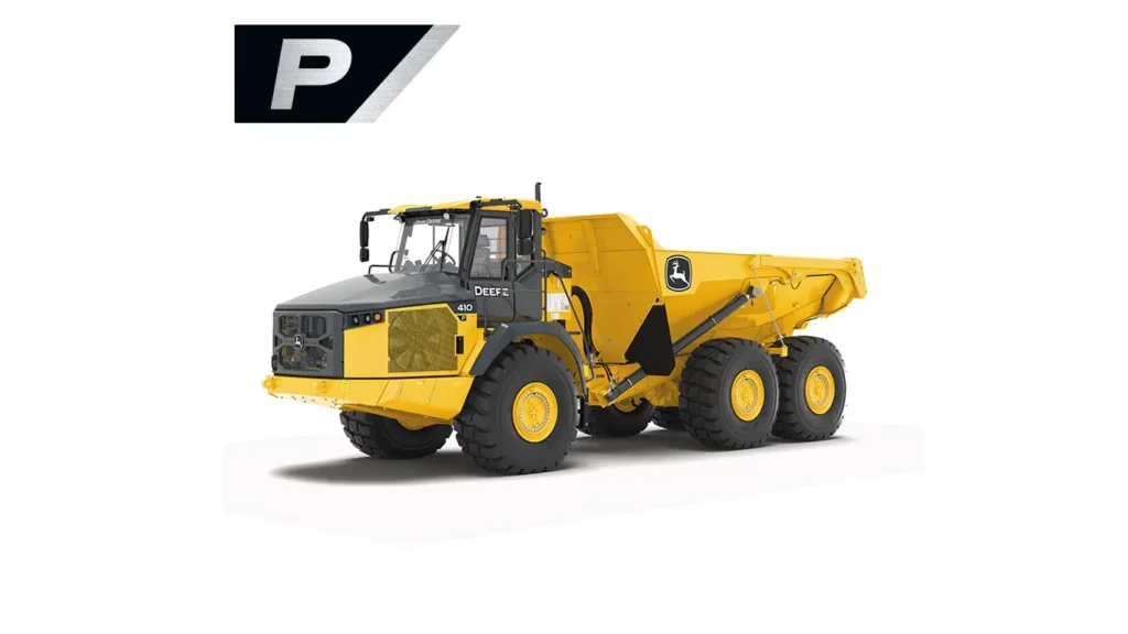 New JOHN DEERE 410 P-Tier Articulated Dump Truck at Papé Machinery Construction & Forestry Handling