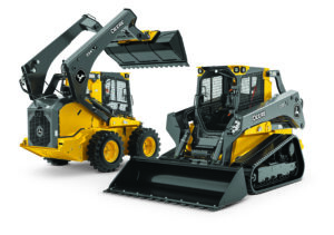 Compact track loader versus skid steer equipment side by side