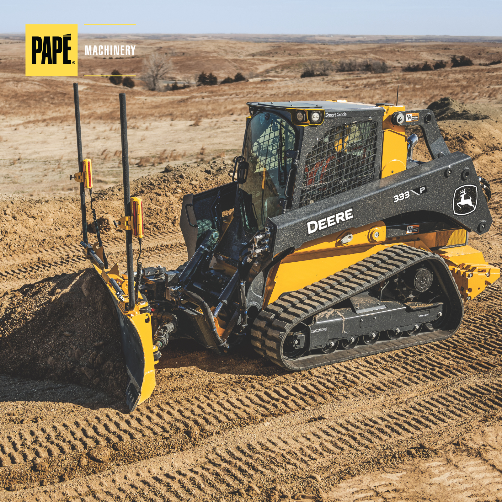 Heavy equipment attachments working in wet conditions for grading, cleanup, and material handling tasks