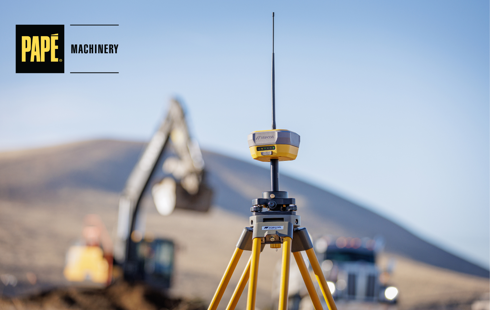 Topcon machine control and surveying technology helping improve construction grading accuracy and jobsite productivity
